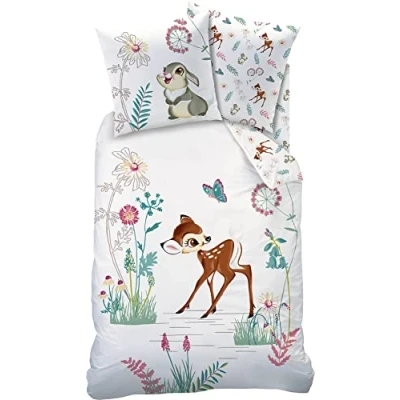 Image of CTI Children&#039;s Bed Linen Disney Bambi Claire Linon Size 40x60/100x135