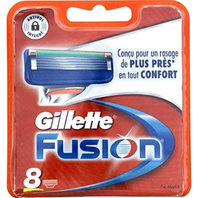 Image of Gillette Fusion Manual Shaving Razor Blades, 8 Count