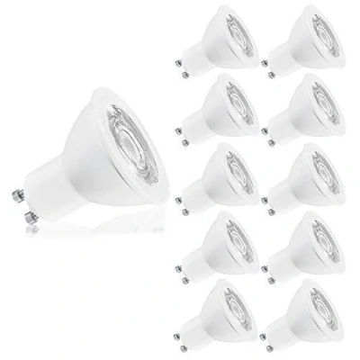 Image of Osram VGU1050827/120 GU10 LED Bulb 5W 350lm Light Bulbs, 50W Halogen Replacement, Warm White 2700K, 120 Beam Angle, 15000hr lamp Life, Pack of 10.