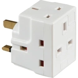 Image of KnightsBridge 13A 3 Way Mains Fused Adaptor