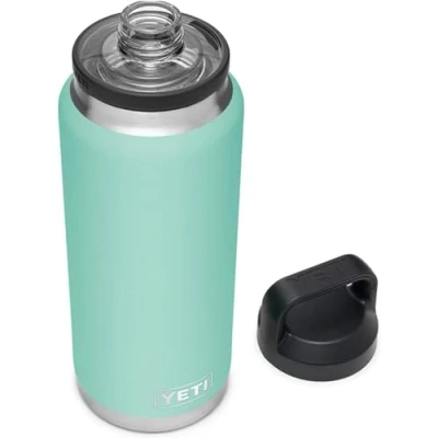 Image of YETI Rambler Bottle Chug, Vaccum Insulated Stainless Steel with Chug Cap, Seafoam, 36 oz (1065 ml)