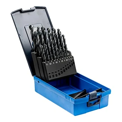 Image of PFERD 25203702 Spiral Drill Bit Set Steel 25 Piece Diameter 1 13 mm HSS G N DIN 338 118 Universal Use
