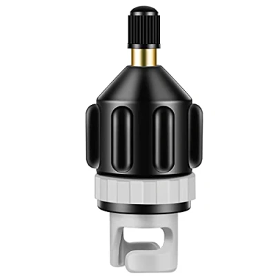 Image of JeoPoom SUP Pump Adaptor, Dinghy Inflator Air Converter Valve Attachment, for Inflatable Beds, Boats, Swimming Rings, Dinghies, Rubber Boats(Black)