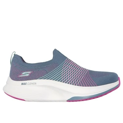 Image of Skechers Women&#039;s Go Walk Max Walker Sally Sneaker, Charcoal/Purple, 10.5