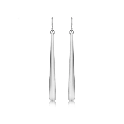 Image of Tuscany Silver Women&#039;s Sterling 85.5mm Long Graduated Electroform Drop Earrings