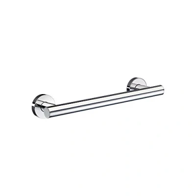 Image of Smedbo &quot;Home&quot; Grab Bar, Polished Chrome, 28.4 cm, Silver