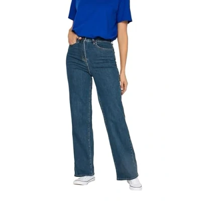 Image of Long Tall Sally LTS Indigo Stretch Wide Leg Jeans Women&#039;s