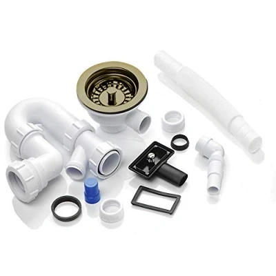 Image of Astini, RAK, Rangemaster 1.0 Bowl Bronze Waste &amp; Plumbing Kit Overflow WPAK2NP/BRONZE
