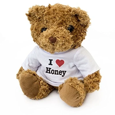 Image of NEW I LOVE HONEY Teddy Bear Cute And Cuddly Gift Present Birthday Xmas Valentine