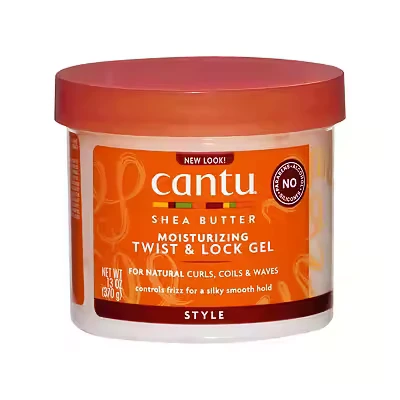 Image of Gel Moisturizing Twist &amp; Lock 370g Cantu Reduces Frizz and Moisturizes Curly Hair Adds Softness Shine