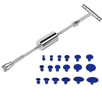 Image of CENPEK Dent Repair Hail Removal T Bar Slide Hammer Glue Puller Tabs Car Body Tools