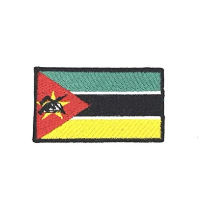 Image of Mozambique National Country Flag Iron Sew on Embroidered Patch