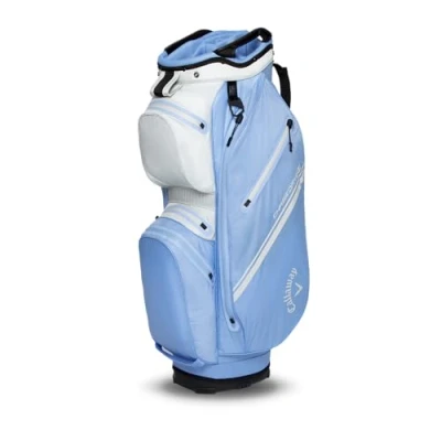 Image of Callaway Golf Chase Dry Waterproof Cart Bag, 2025, Silver/Hydrangea