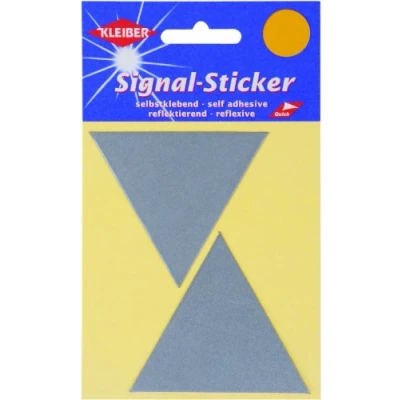 Image of Kleiber Large Triangle Reflective Stickers, Silver