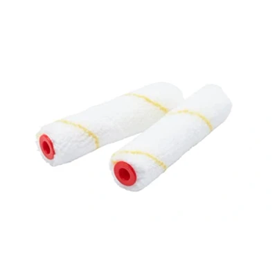 Image of ProDec Advance 2 pack 4&quot; Short Pile Microfibre Mini Paint Rollers for Emulsion, Gloss, Satin, Woodstains and Varnishes