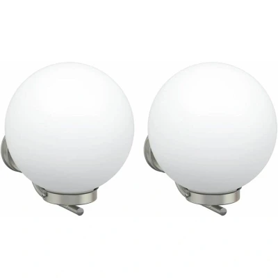 Image of vidaXL Outdoor Wall Lights 2 pcs Silver Stainless Steel IP44