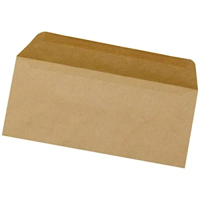 Image of Q Connect DL Envelopes Wallet Gummed 70gsm Manilla (1000 Pack) KF3413
