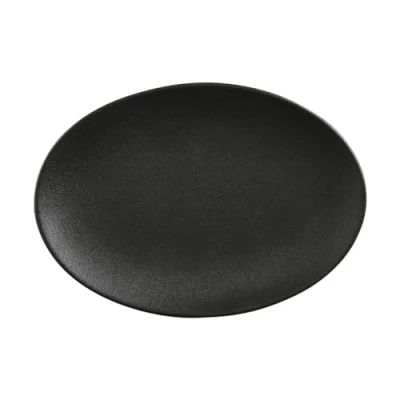 Image of Maxwell &amp; Williams Caviar Speckle Serving Platter, Porcelain, Black, 35 x 25 cm