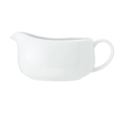 Image of Mikasa Chalk Porcelain Gravy Boat 700ml, Suace Jug, Serving Dish, Labelled, Black