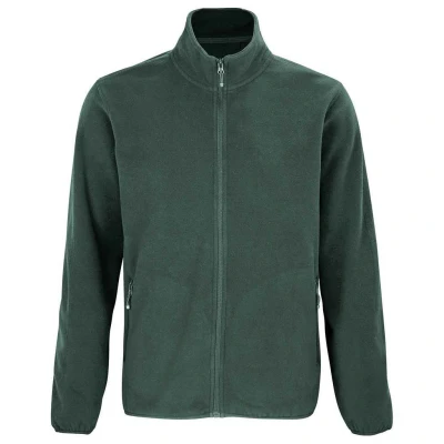 Image of SOLS Mens Factor Recycled Fleece Jacket (Forest Green) Size X Large