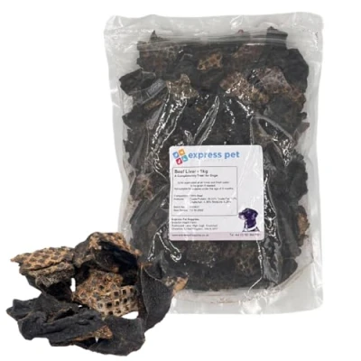 Image of 2kg Air Dried Beef Liver strips 3 4 Inches 100% Naturally Dog Treat Chews