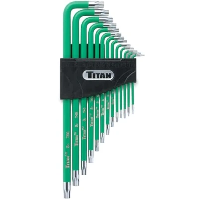 Image of Titan Tools 12715 Tamper Resistant Star Key Set Multi Colour (13 Piece)