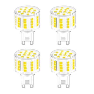 Image of G9 5W LED Light Bulbs, No Flicker,No Dimmable, Equivalent to 50W Halogen Bulbs,500LM,6000K Daylight White, AC220 240V, Energy Saving 360 Beam Angle, 4 Pack (Cold White)