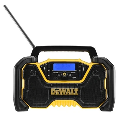 Image of Dewalt XR DCR029 Battery and Mains Radio (DAB+ FM Stereo Radio, Extremely Robust Casing, with Bluetooth, Digital Display Backlight, Charger Not Included)