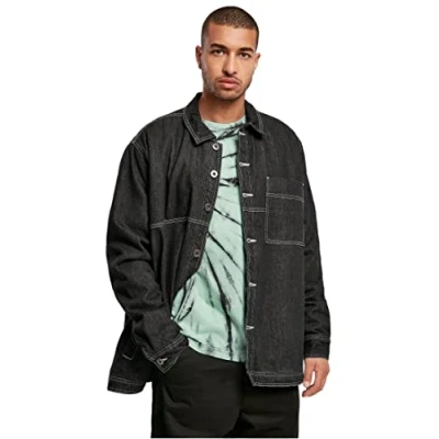 Image of Urban Classics Oversized Light jacket, Men&#039;s, Size: 4XL, Black
