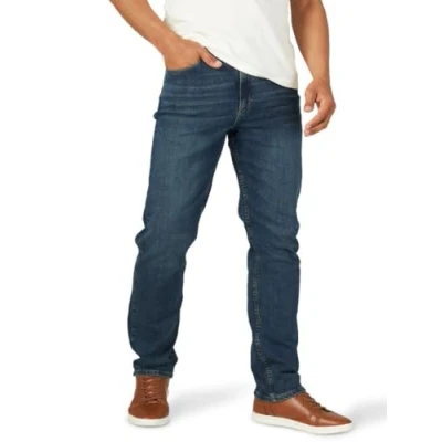 Image of Wrangler Authentics Men&#039;s Regular Fit Comfort Flex Waist Jean, Rhodes, 32W x 30L