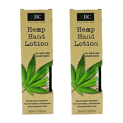 Image of XBC Hemp Hand Lotion Infused with Essential Fatty Acid for Healthier Skin Pack of 2
