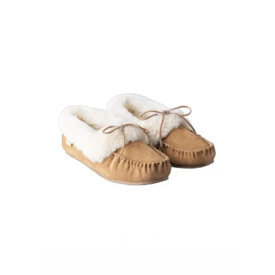 Image of Lakeland Leather Ladies&#039; Sheepskin Moccasins (4 UK, Tan, numeric_4)