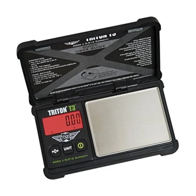 Image of My Weigh T3 400 Triton Gram x 0.01 Digital Pocket Scale Black