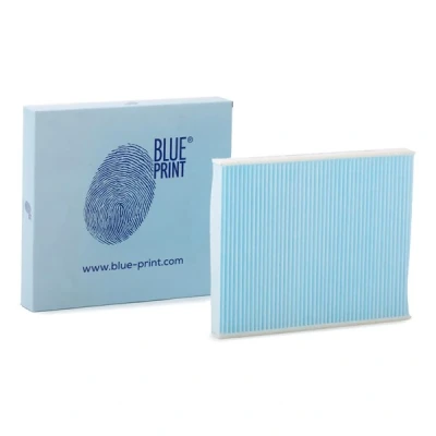 Image of 8V5118D543AA, H1BH18D543AA Pollen Filter BLUE PRINT ADM52518 238mm 190mm 22mm FORD: FIESTA 6, 6 Van, 7