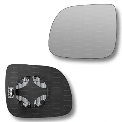 Image of Less4spares Replacement Wing Mirror Glass Right Compatible with Audi Q7 2010 2015 CLIP ON Driver Off side Heated Convex