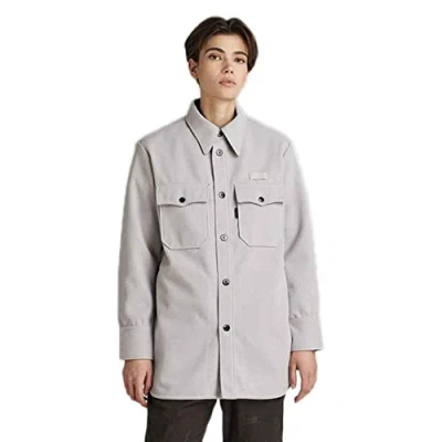 Image of G STAR RAW Women&#039;s Boyfriend Overshirt, grey (cool D22178 D200 1295), XXS
