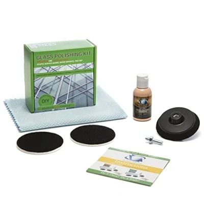 Image of Glass Polish (75mm) Polishing Kit for Use with Electric Drill on all Surfaces