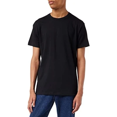 Image of Fruit of the Loom Men&#039;s Super Premium Short Sleeve T Shirt Pack 5, Black, Small