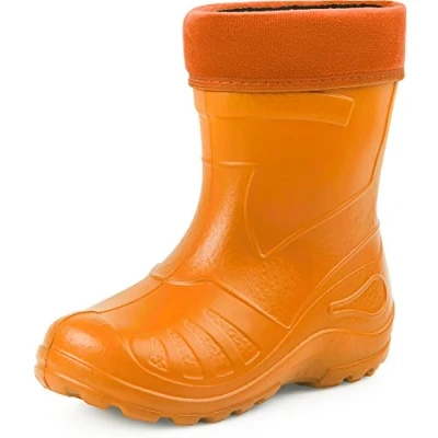 Image of Ladeheid Children&#039;s EVA Rubber Wellington Boots KL050 (Orange, EU 33=UK 1)