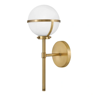 Image of Hinkley Hollis Bathroom Wall Lamp Heritage Brass, IP44