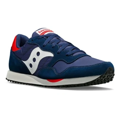 Image of Saucony Unisex DXN Trainer Vintage Sneaker, Navy White, 6 UK