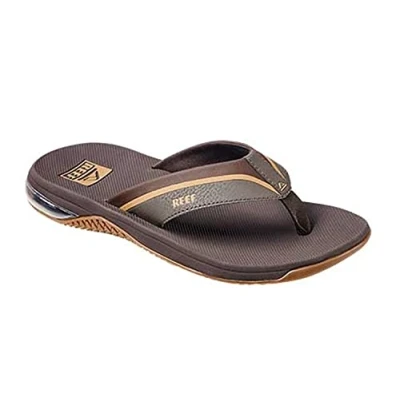 Image of REEF Men&#039;s Anchor Flip Flop, Brown/Gum, 7 UK