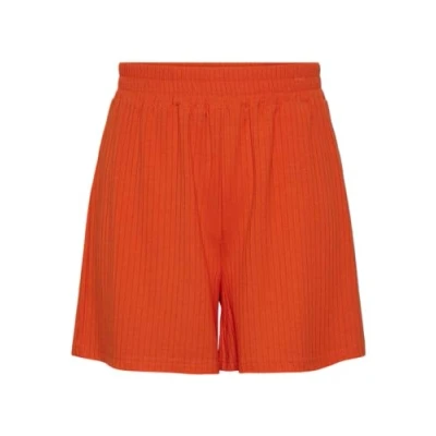Image of PIECES Women&#039;s Pckylie Hw Noos Shorts, Tangerine Tango, XL