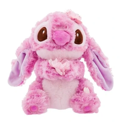 Image of Disney Store Official Stitch Plush, Lilo &amp; Stitch, 28cm / 10&quot;, Sakura Collection, Pink Alien Soft Toy with Cherry Blossom Flowers, Suitable from Birth, 0+