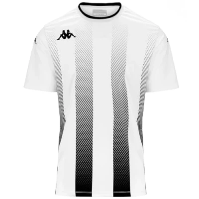 Image of Kappa Men&#039;s BUGO T Shirt, White, Black, XL