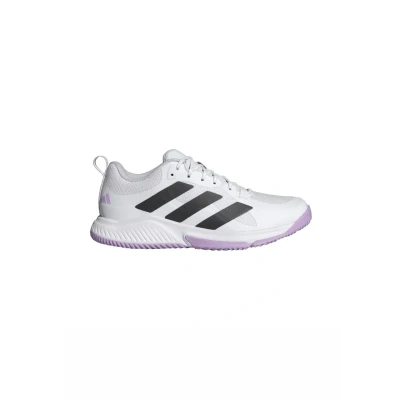 Image of adidas Women&#039;s Court Team Bounce 2.0 Shoes Sports, FTWR White/core Black/Powder Plum, 4 UK