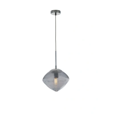Image of Greenwich Glass Ceiling Pendant, Aquamarine, E27