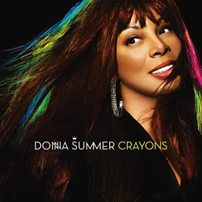 Image of Donna Summer Crayons Translucent Pink vinyl 2023 UK LP MOVLP3151