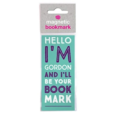 Image of Brainbox Candy Funny &#039;Gordon&#039; Magnetic Bookmark Perfect Little Birthday Present for Him Her Friends Book Lovers Bookworms Stocking Fillers