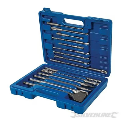 Image of Silverline SDS Plus Masonry Drill &amp; Steel Set 15pce
